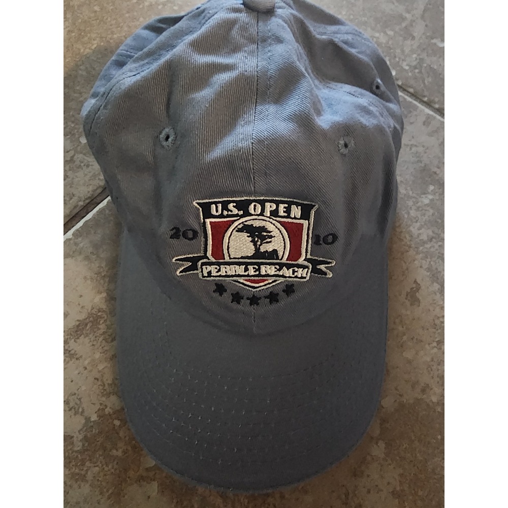 USGA 2010 U.S. Open Pebble Beach Golf Hat Member Blue Adjustable Cap
